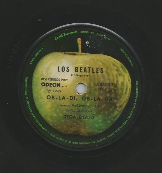 Los Beatles — Ob-La-Di, Ob-La Da / Guitarra, Vas A Llorar = While My Guitar Gently Weeps