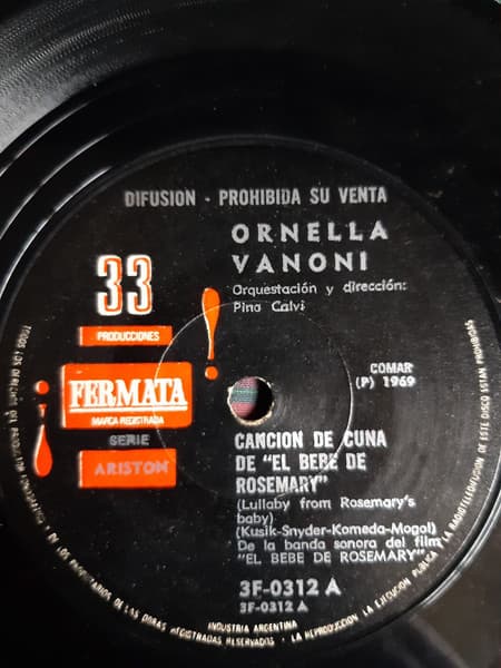 Ornella Vanoni — Cancion de Cuna de "el Bebe de Rosemary"