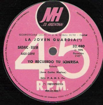 La Joven Guardia — Yo Recuerdo Tu Sonrisa / Crecimos Jugando