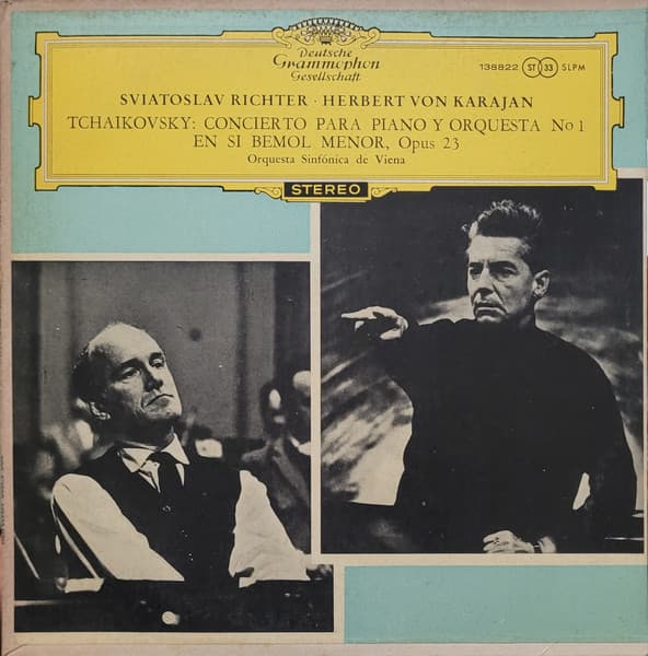 Tchaikovsky & Orquestra Sinfónica De Viena & Sviatoslav Richter & Herbert von Karajan — Concierto Para Piano y Orquestra Nº1 En Si Bemol Menor, Op.23