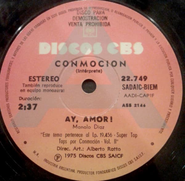 Conmocion — Ay, Amor! / Agarrame Sloopy
