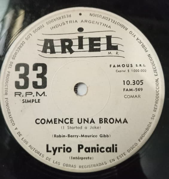 Lyrio Panicali — Comence Una Broma