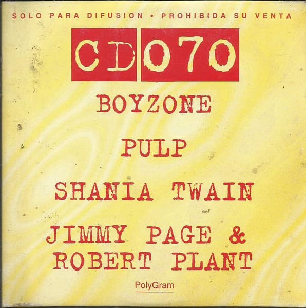 Various — Boyzone / Pulp / Shania Twain /Jimmy Page & Robert Plant