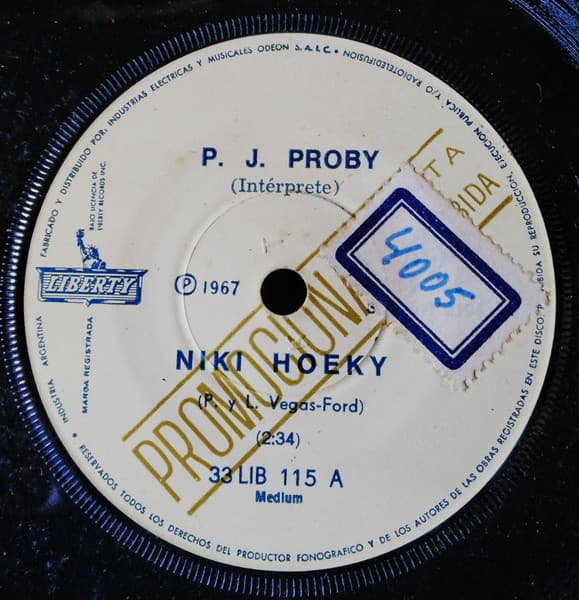 P.J. Proby — Niki Hoeky / Fuera De Tiempo (Out Of Time)