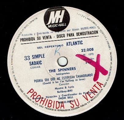 Spinners — Podria Ser Que Me Estuviera Enamorando / Solo Tu Y Yo
