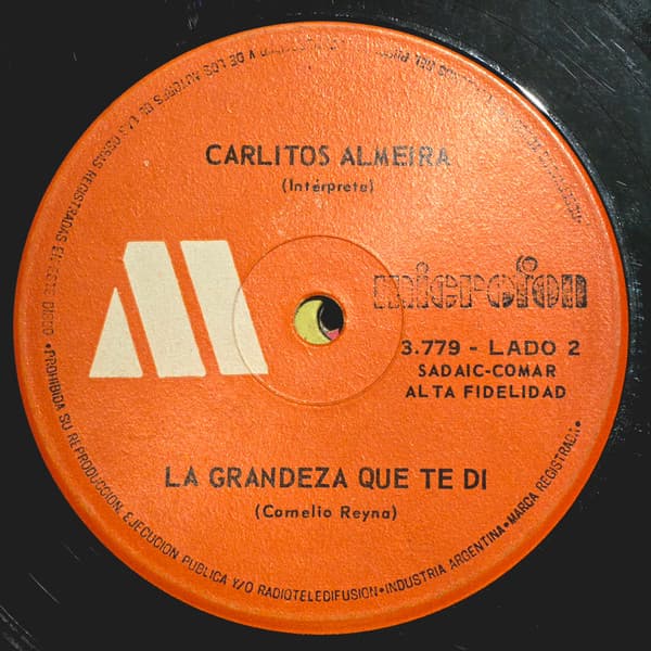 Carlitos Almeira — Me Cai de Una Nube / La Grandeza Que Te di
