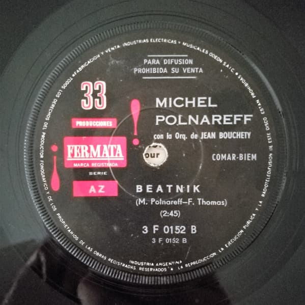 Michel Polnareff — La Muneca Que Hace No (La Poupee Qui Fait Non) / Beatnik
