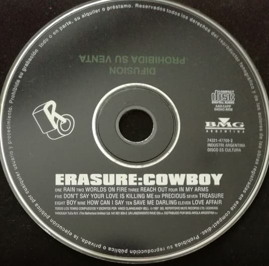 Erasure — Cowboy