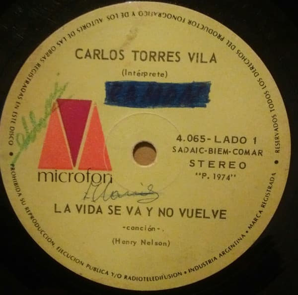 Carlos Torres Vila — La Vida Se Va Y No Vuelve