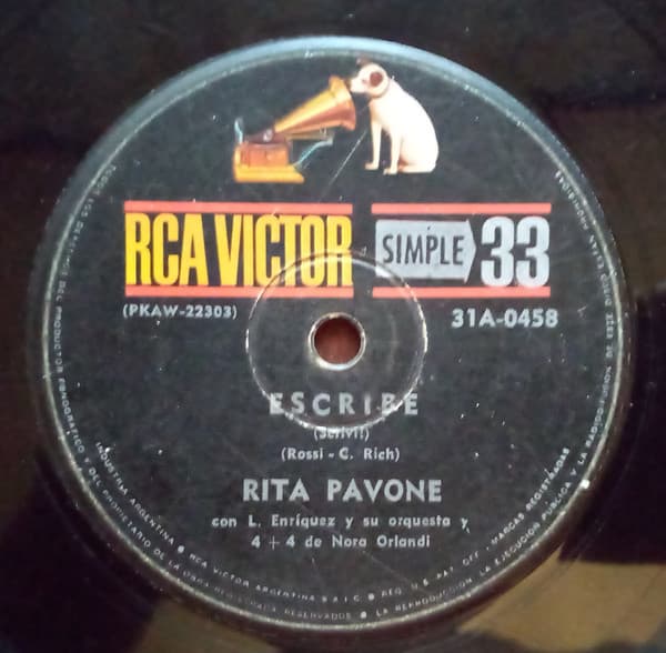 Rita Pavone — Escribe = Scrivi!