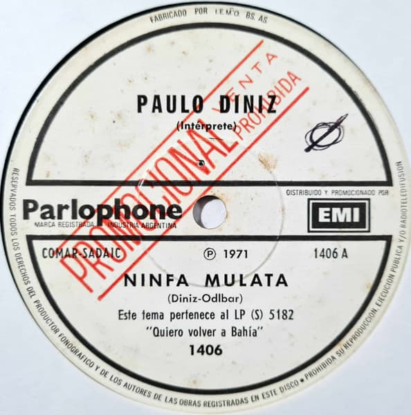 Paulo Diniz — Ninfa Mulata / Marginal III