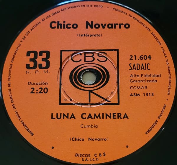Chico Novarro & Mike Ribas Y Su Orquesta — Luna Caminera / Mirando La Tele
