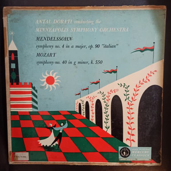 Mendelssohn & Mozart & Antal Dorati & Minneapolis Symphony Orchestra — Symphony No. 4 In A Major, Op. 90 "Italian" / Symphony No. 40 In G Minor, K. 550