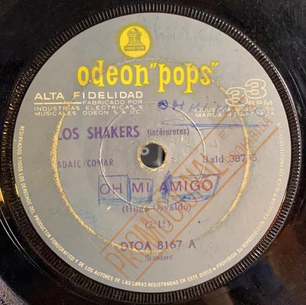 Los Shakers — Oh Mi Amigo