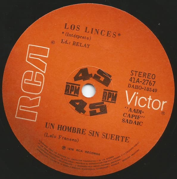 Los Linces — Un Hombre Sin Suerte / Vuelve Ya Mujer