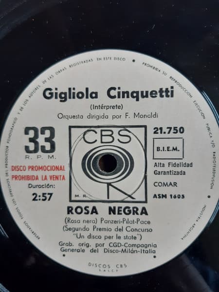 Gigliola Cinquetti — Rosa Negra