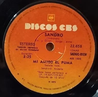 Sandro — Mi Amigo El Puma