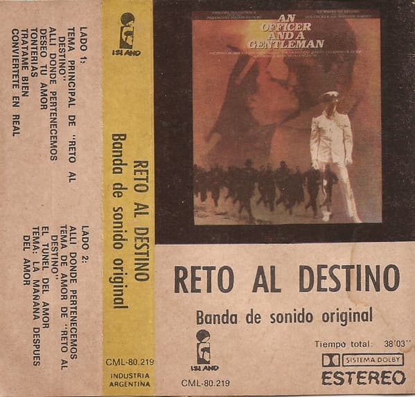 Various — Reto Al Destino = An Officer And A Gentleman (Banda De Sonido Original = Original Soundtrack From The Paramount Motion Picture)