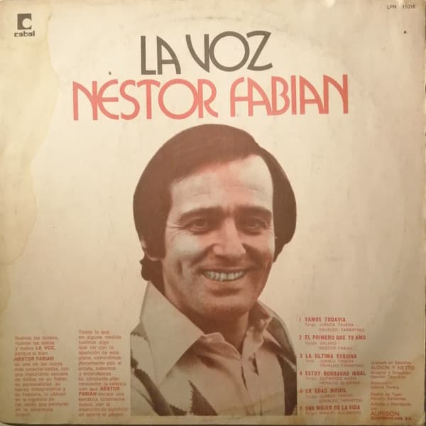 Néstor Fabián & Osvaldo Tarantino Y Su Agrupación Oquestal — La Voz Nestor Fabian / El Sonido Osvaldo Tarantino