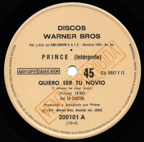 Prince — Quiero Ser Tu Novio = I Wanna Be Your Lover