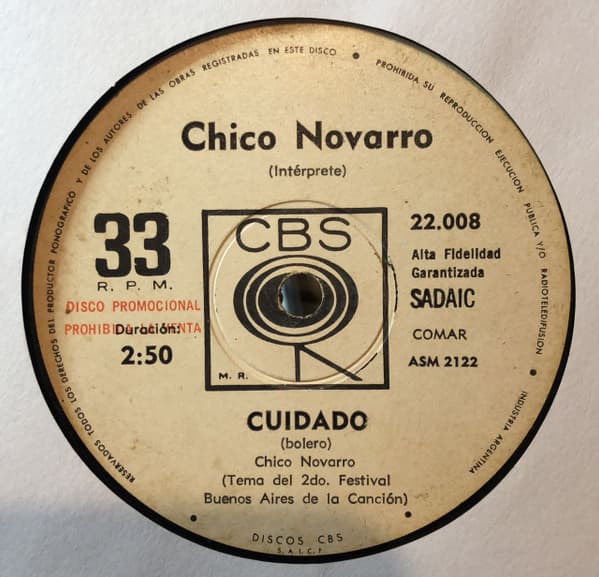 Chico Novarro & Mike Ribas y Su Orquesta — Cuidado