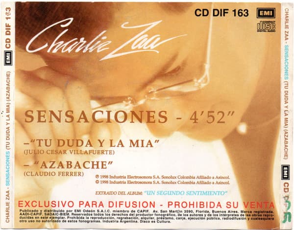 Charlie Zaa — Sensaciones (Tu Duda Y La Mia / Azabache)