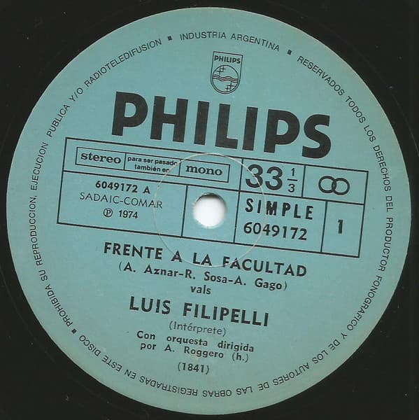 Luis Filipelli — Frente A La Facultad / Anoche Tango