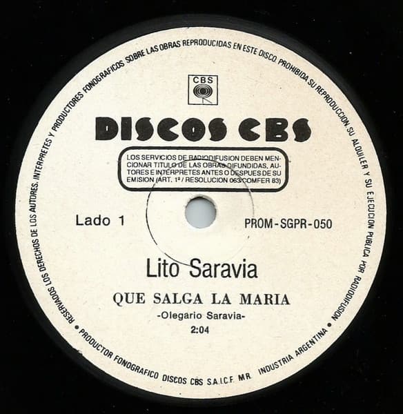 Lito Saravia — Que Salga La Maria / Tu Loco Enamorado