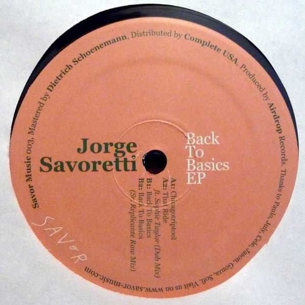 Jorge Savoretti — Back To Basics EP