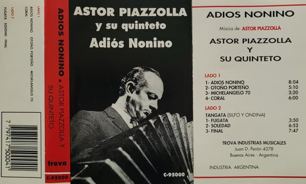 Astor Piazzolla Y Su Quinteto — Adios Nonino