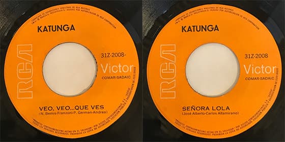 Katunga — Veo, Veo...Que Ves / Señora Lola