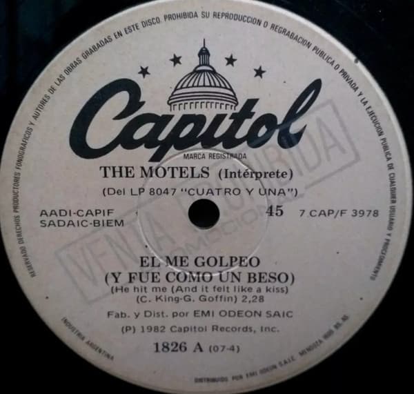 The Motels — El Me Golpeó (Y Fue Como Un Beso) (He Hit Me (And It Felt Like A Kiss)) / Cambia Mi Mente (Change My Mind)