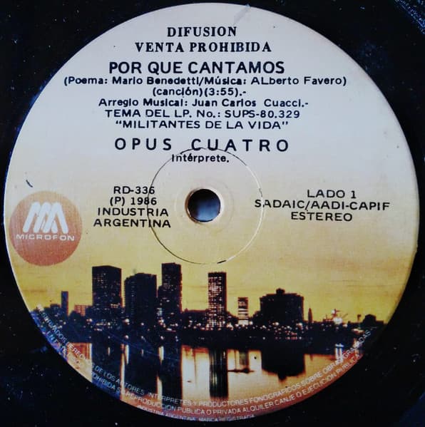 Opus Cuatro — Por Que Cantamos / Fantasia