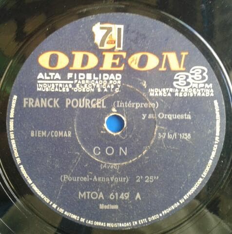 Franck Pourcel Y Su Orquesta — Con / Muñeca De Cera