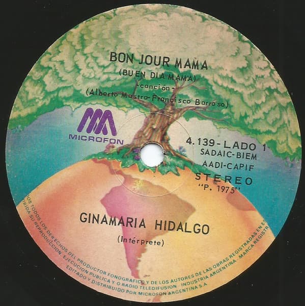Ginamaría Hidalgo — Bon Jour Mamá / El Temprano Todavía