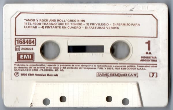 Greg Kihn — Amor Y Rock And Roll = Love And Rock And Roll