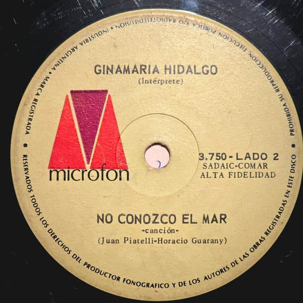 Ginamaría Hidalgo — No Conozco El Mar / Memorias de Una Vieja Canción