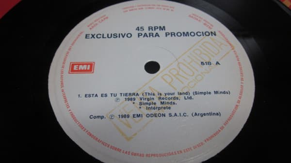 Simple Minds & Paula Abdul — This Is Your Land = Esta Es Tu Tierra / Tu Chica Para Siempre = Forever Your Girl