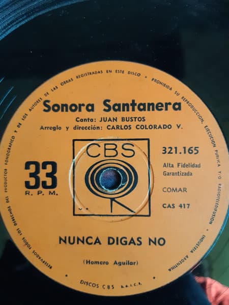 Sonora Santanera — Nunca Digas No / Corazon De Acero