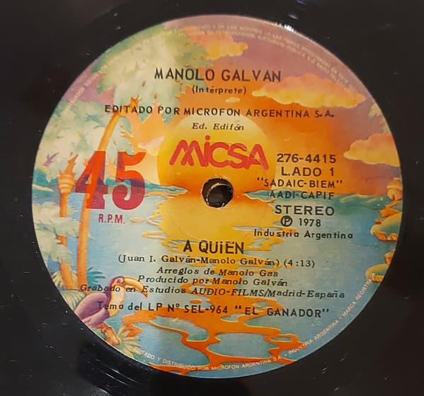 Manolo Galván — A Quien