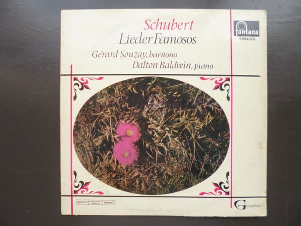 Schubert & Gérard Souzay & Dalton Baldwin — Lieder Famosos