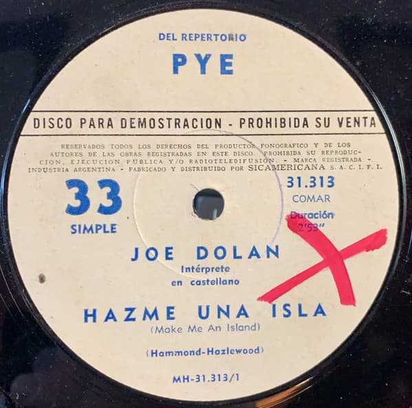 Joe Dolan — Hazme Una Isla