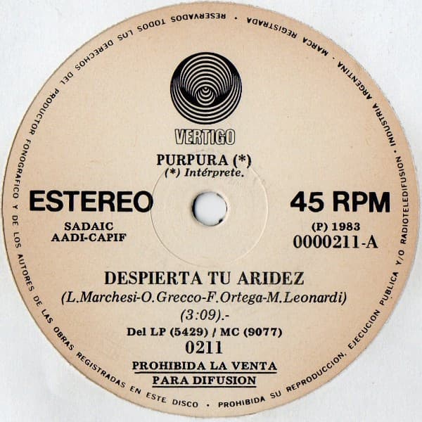 Púrpura — Despierta Tu Aridez
