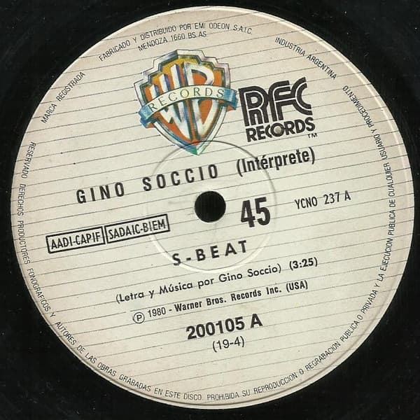 Gino Soccio — S-Beat / I Wanna Take You There (Now)