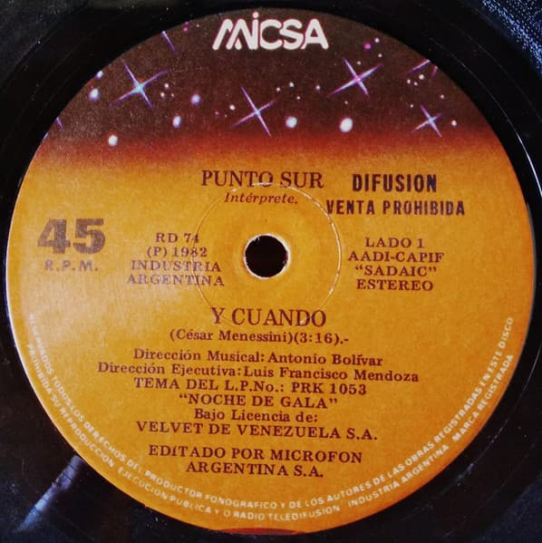 Punto Sur — Y Cuando / Voy A Borrar Tu Nombre