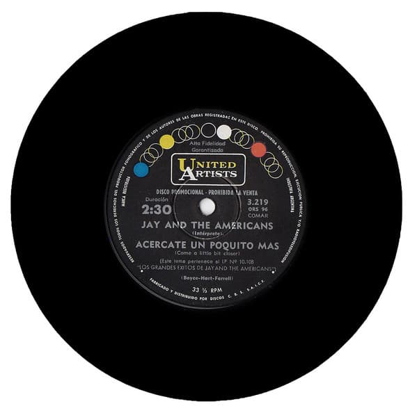 Jay & The Americans — Una Noche Encantada = Some Enchanted Evening / Acercate Un Poquito Mas = Come A Little Bit Closer