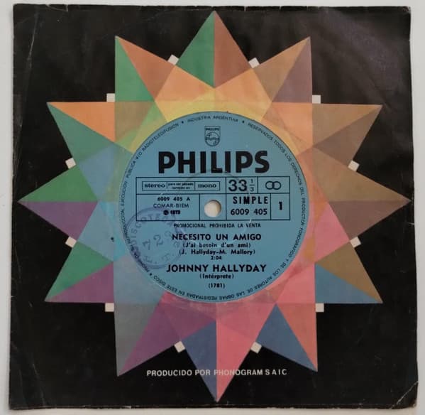 Johnny Hallyday — Necesito Un Amigo / El Fuego