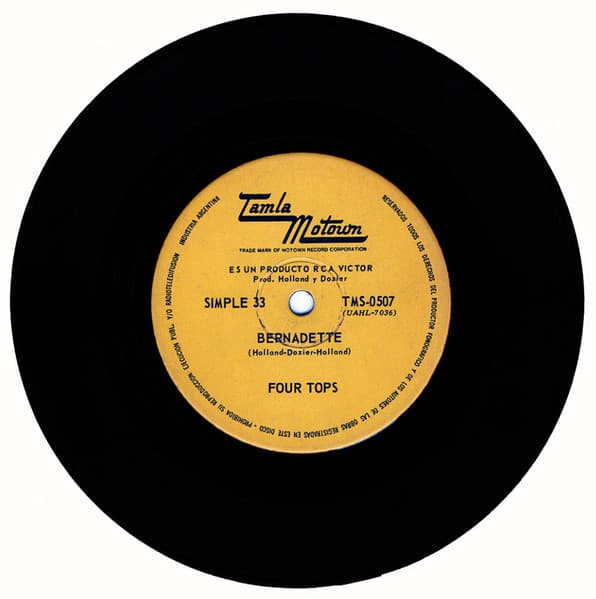 Four Tops — Bernadette / No Lo Puedo Evitar = I Can't Help Myself