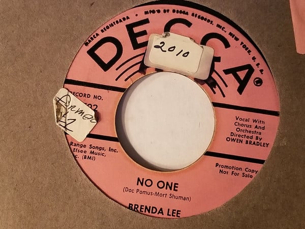 Brenda Lee – No One