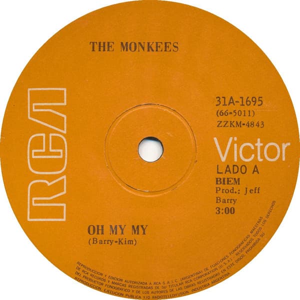 The Monkees — Oh My My / I Love You Better